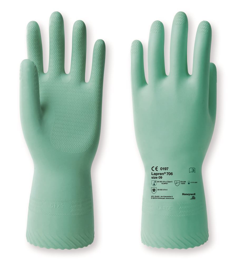 Latex styled gloves Lapren®, size 9, low chloroprene content, 10 pair