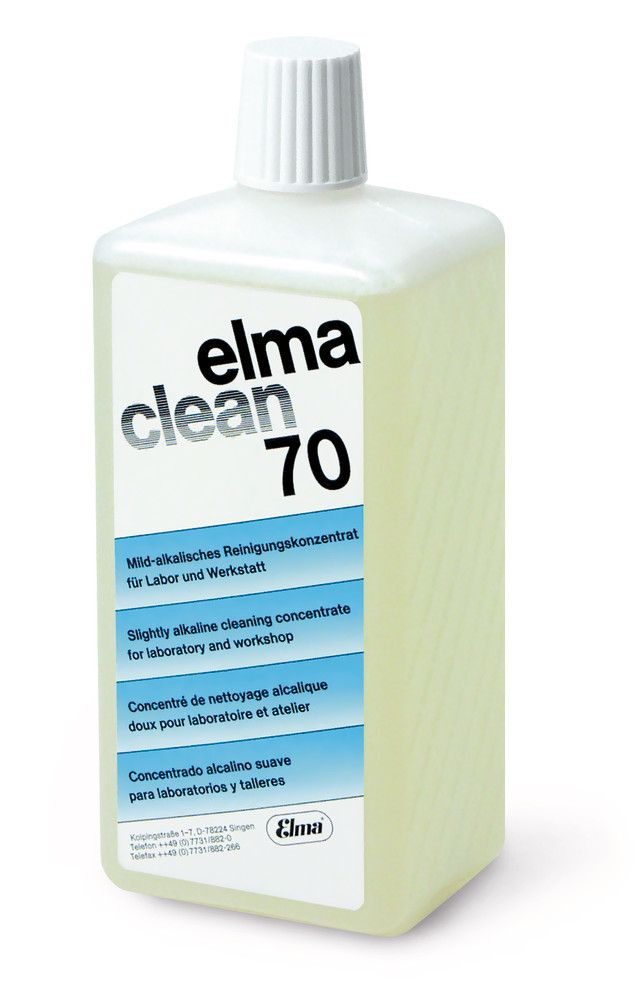 Ultrasonic cleaner Elma clean 70, alkalic, universal cleaning concentrate, 1 l
