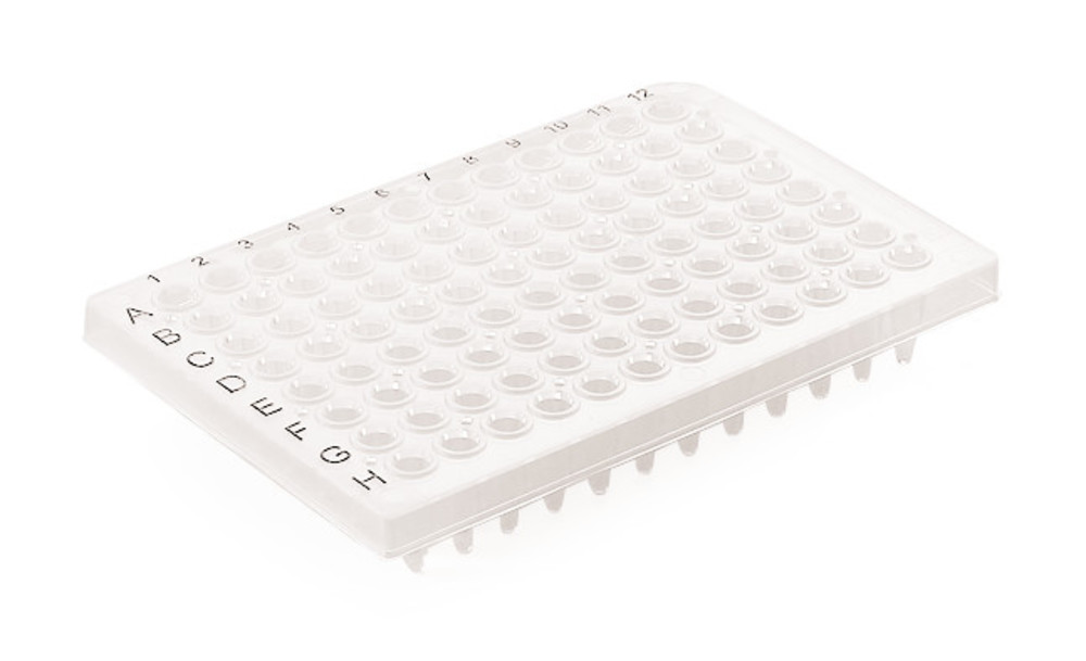 Rotilabo®-PCR trays, Standard, with half frame, fill. vol. 300 µl, 50 unit(s)