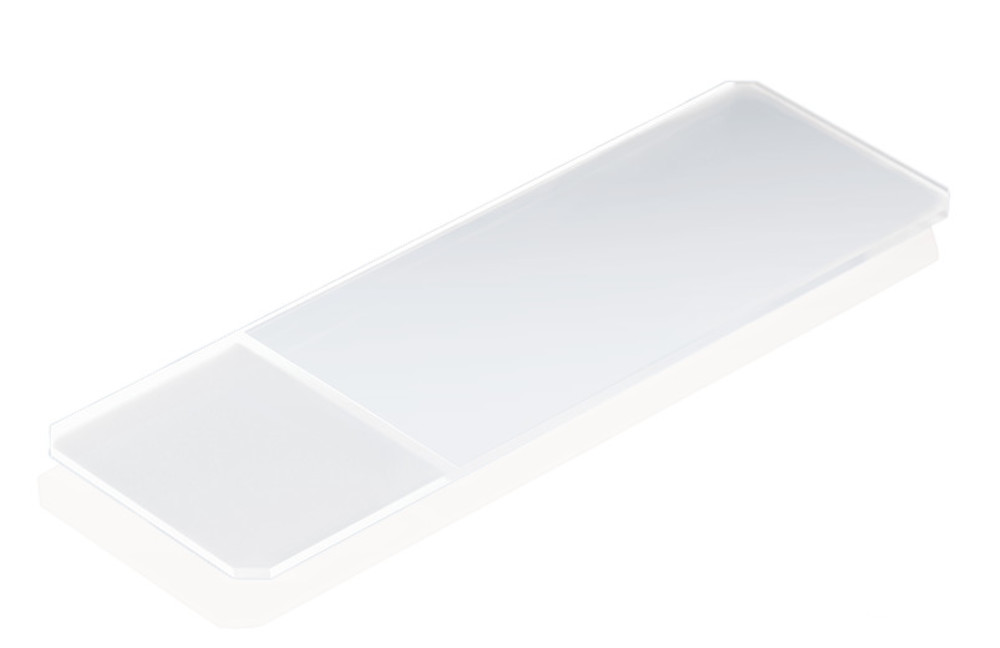 Microscope slide 76 x 26 mm, ground corners 45°, with frosted edge, 50 unit(s)