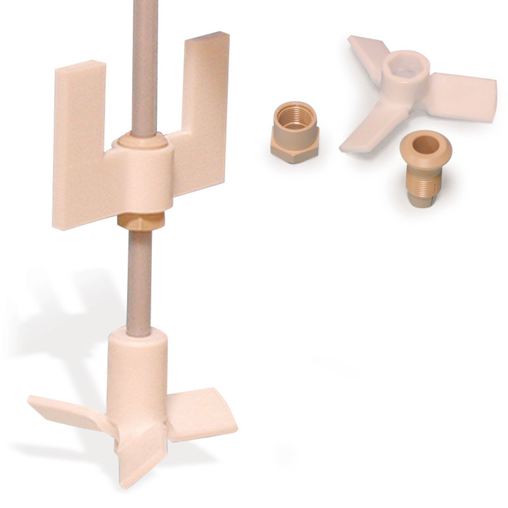Spare blade f. stirrer shafts, propeller, PTFE/PEEK, shaft Ø 8 mm, blade Ø 75 mm — Carl Roth, cod CK98.1