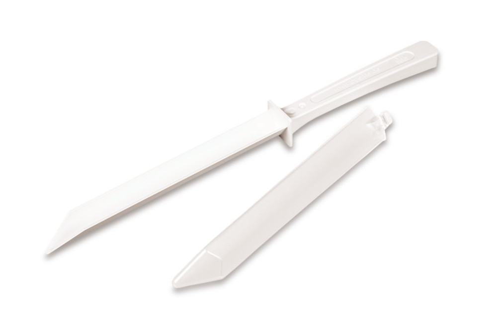 Sample spatula SteriPlast®, L 268 mm, PS, white, sterile, with lid, 10 unit(s)