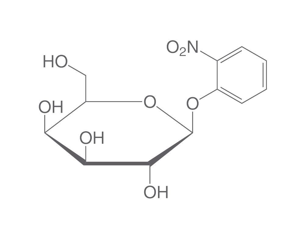 2-Nitrophenyl-beta-D-galactopyranoside, min. 99 %, for biochemistry, 10 g, glass