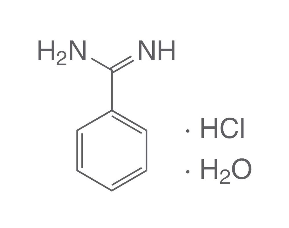Benzamidine hydrochloride hydrate, min. 98 %, for biochemistry, 10 g, plastic