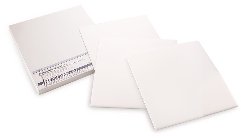TLC ready-to-use layers SIL G-200, 20x20 cm, glass plate, 2.0 mm, 12 unit(s)