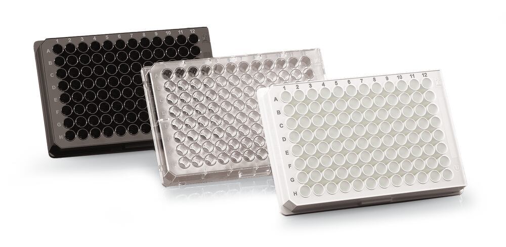 Microtitration plates pureGradeTM S, 350 µl/well, F-profile, 100 unit(s)