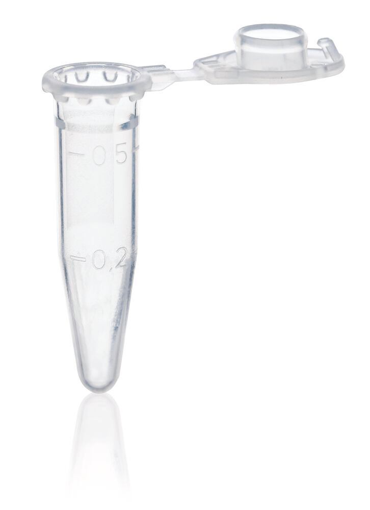 Reaction vials 0.5 ml, with lid lock, 500 unit(s)