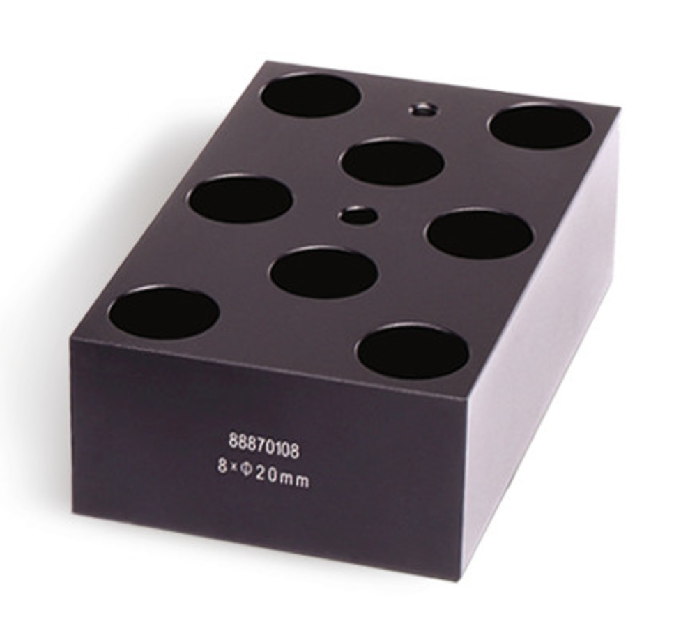 Interchangeable block for test tubes, 12 x Ø 18 mm, 1 unit(s)
