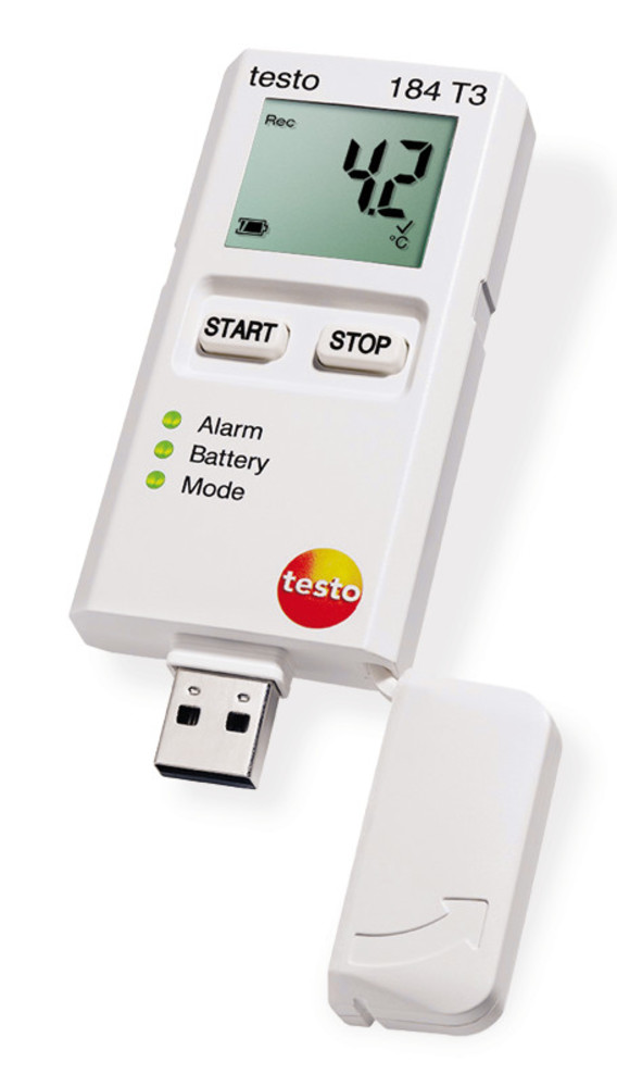 1-channel data logger testoT3,with displ — Carl Roth, cod CXC4.1