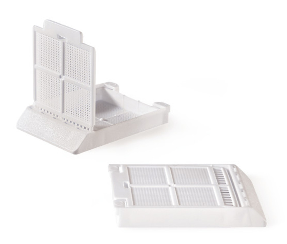 Biopsy embedding cassettes Micromesh(TM), made of Acetal Polymer, colour white — Carl Roth, cod CXN2.1