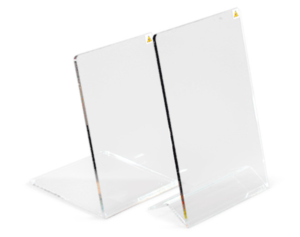 Sekuroka®-radiation protection screen, against gamma-radiation, bent base