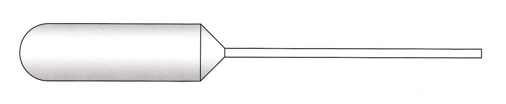 Pasteur pipettes with thin tip, LDPE, non-sterile, L 155 mm, 8.0 ml, 250 unit(s)