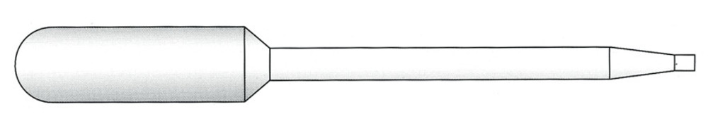 Standard pasteur pipettes, not graduated, LDPE, non-sterile, length 137 mm