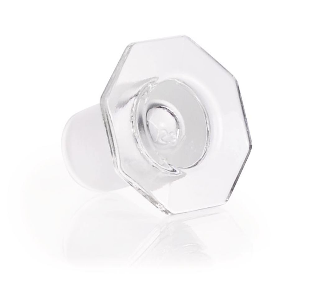 Glass-stoppers, semi-hollow, DURAN®, octagonal, standard ground joint 29/32 — Carl Roth, cod E654.1