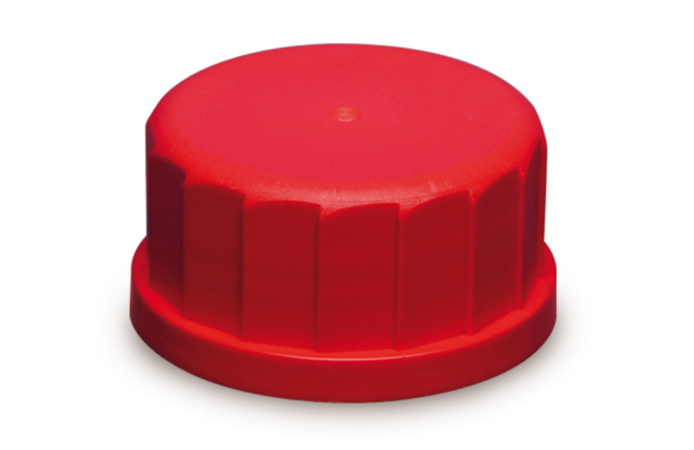 Spare screw caps, PBT, red, thread 32, 10 unit(s) — Carl Roth, cod E693.1