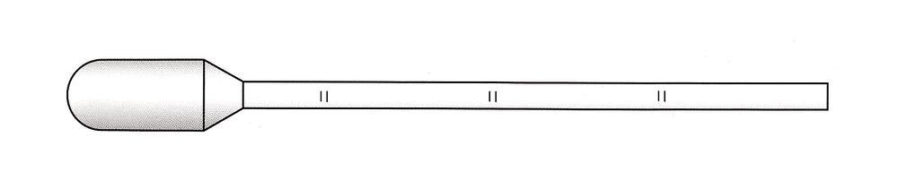 Disposable pasteur pipettes, graduated, LDPE, non-sterile, L 116 mm, 0.8 ml