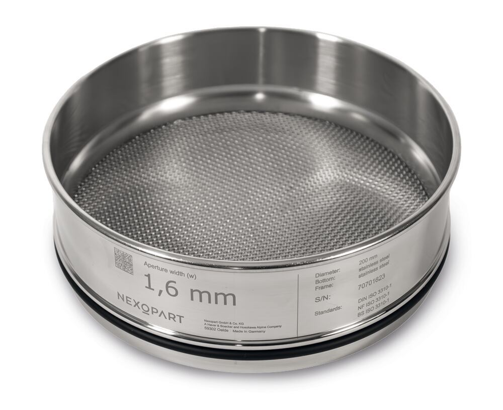 Analytical sieve Ø 200 mm, 1 mm mesh size, 1 unit(s)