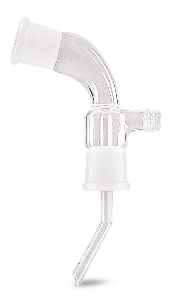Adapters f. distillat. receiver, DURAN®, acc. to Bredt, bent 105°, sleeve 29/32