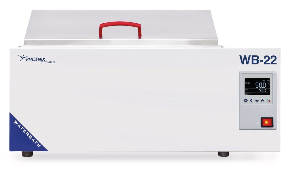 Water bath WB-22-P, circul. pump,  22 l, temp.range fr. 5°C + room temp. to 85°C