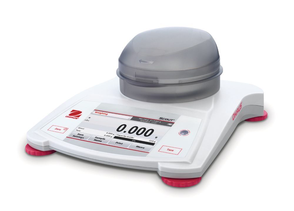 Scout® STX123 precision balance, weighing range 120 g, readability 0,001g