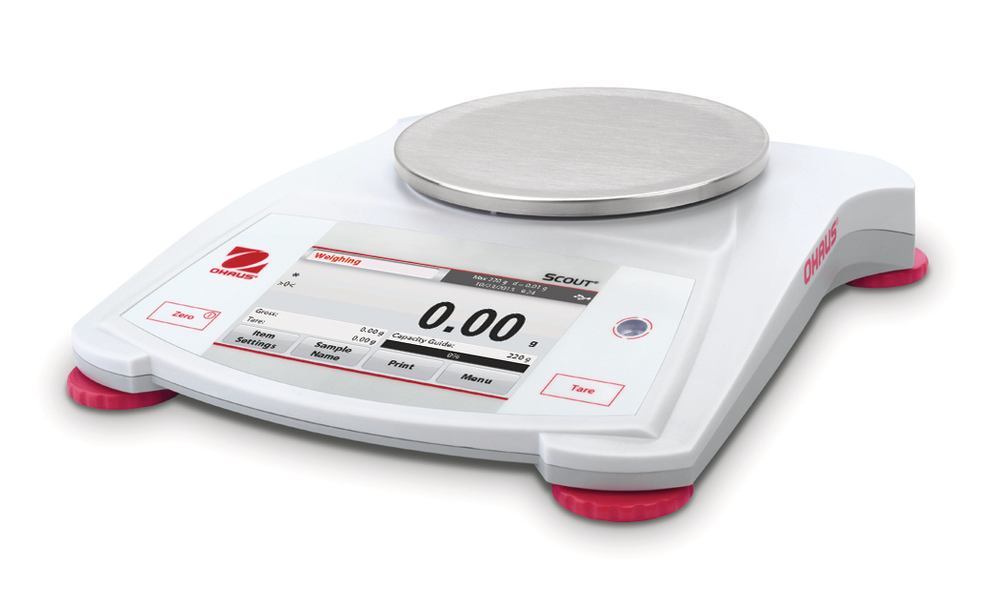 Scout® STX622 precision balance, weighing range 620 g, readability 0,01
