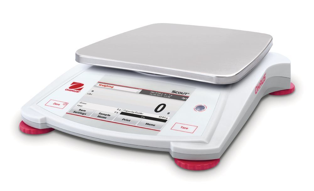 Scout® STX2201 precision balance, weighing range 2200 g, readability 0,1