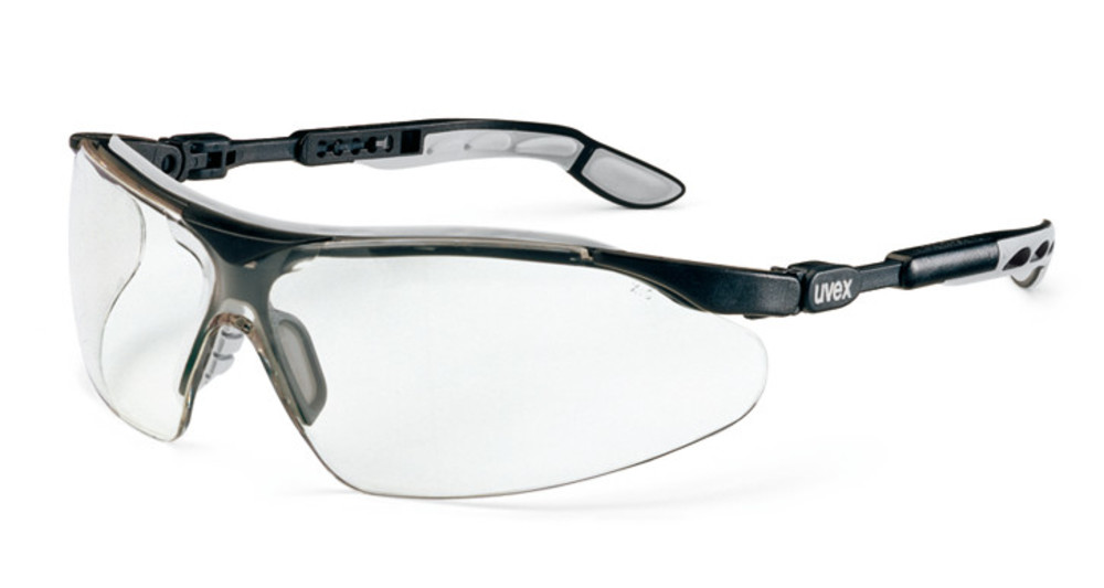 UV-safety glassess i-vo, by UVEX, EN 166, EN 170, PC, black/grey, 1 unit(s)