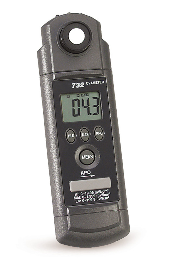 UVA-meter, with 3 measuring ranges, 1 unit(s)