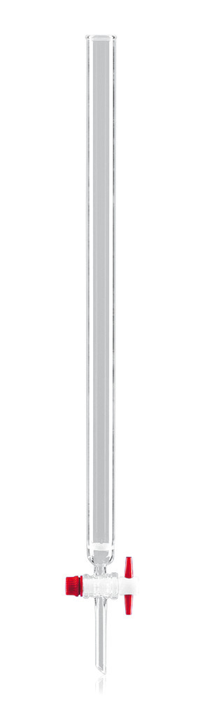 Chromatography column with beaded rim, with fused-in frit, L 800 mm, 1000 ml