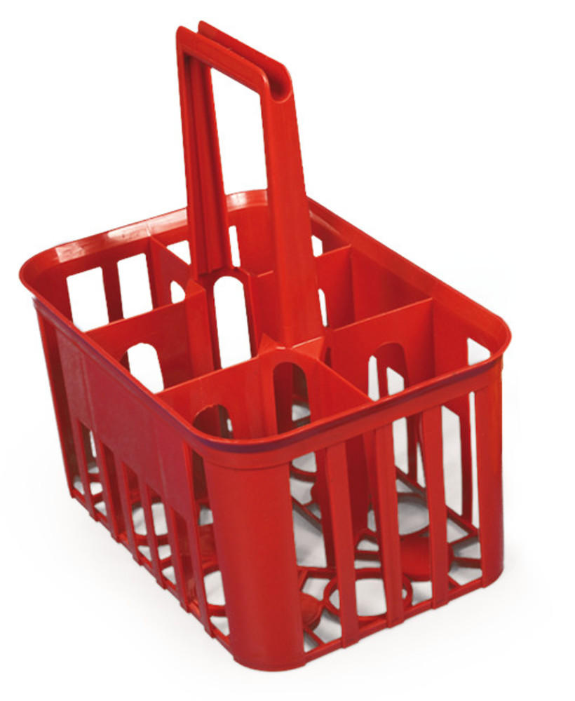 Bottle carriers made of PP, for 6 bottle, 5 unit(s)