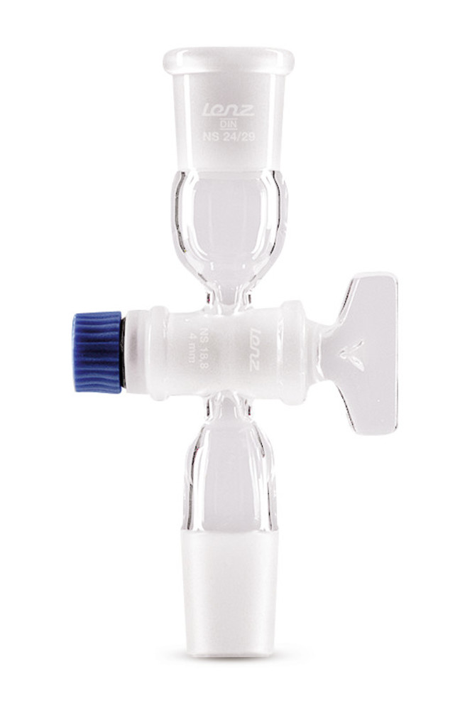 Adapter with stopcock, socket and cone (NS) 14/23, 1 unit(s)