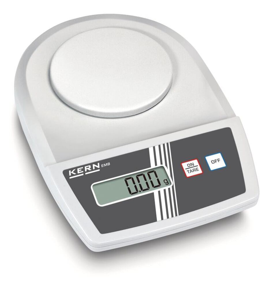 Compact balance EMB 600-2, weighing range 600 g, readability 0.01 g, 1 unit(s)
