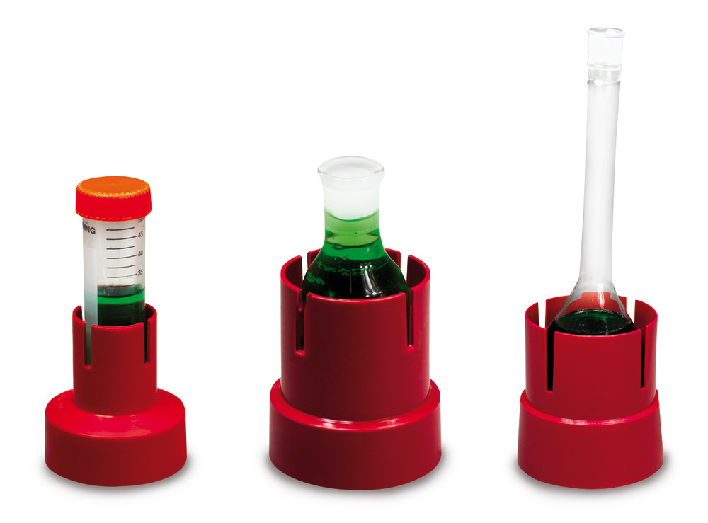 Flask stand, PP, for flask 100 ml, inner Ø 64 mm, overall H 88 mm, 3 unit(s)
