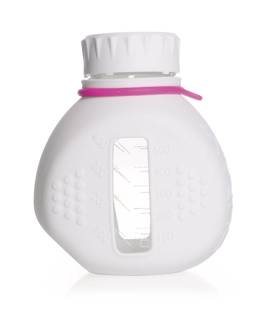 White silicone light protection cover,, for DURAN®-TILT cell cult. media bottles