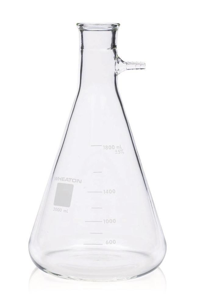 2000 ml flask, for 47mm and 90mm vacuum filtration unit, 1 unit(s)