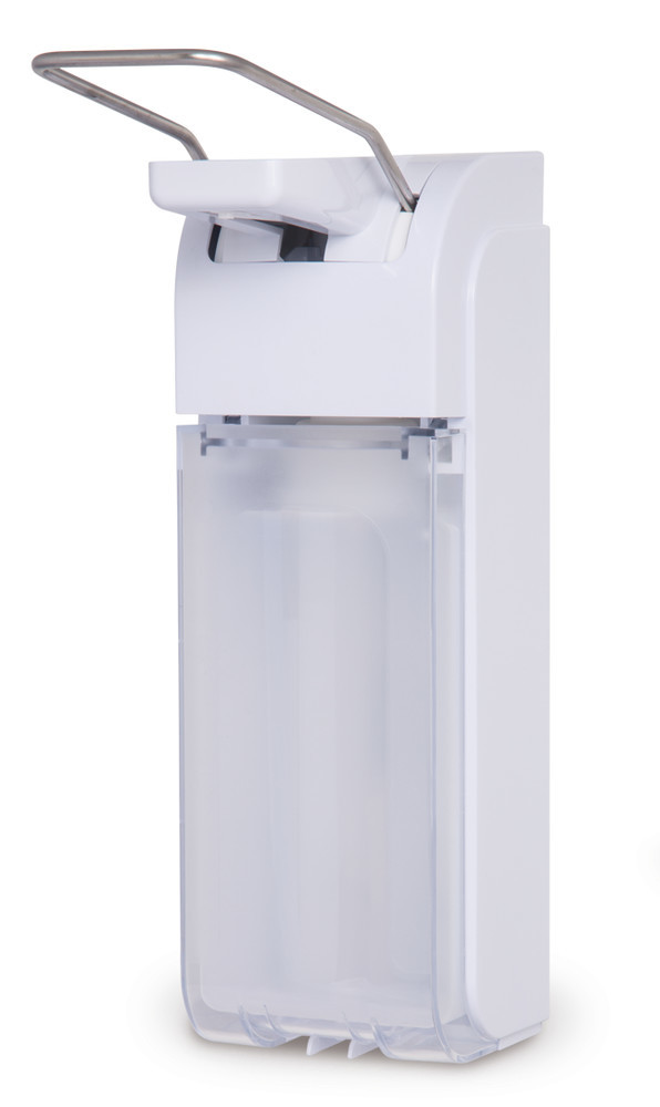 Universal arm lever dispenser, white, with wall bracket, 1 unit(s)