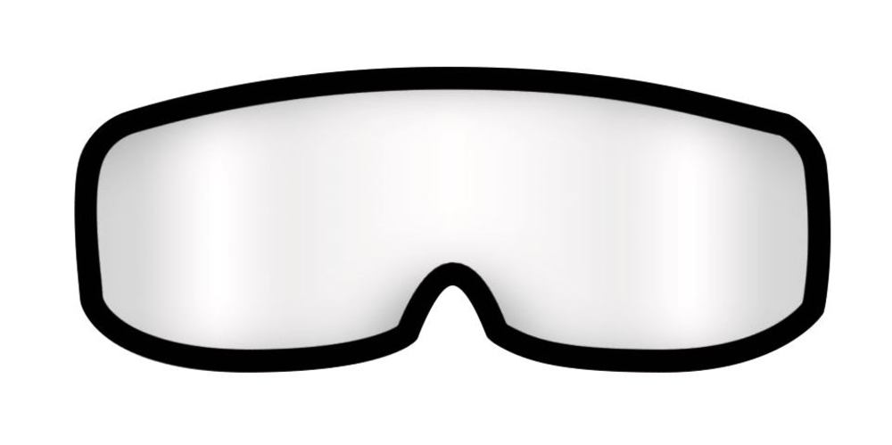 Replacement lens for wide-, vision safety goggles 611 Firefighters, 1 unit(s)