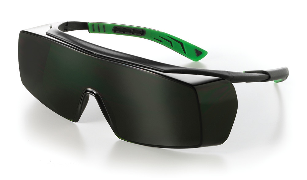 Welding safety goggles 5X7 over-goggles, 3x length adjustable side pieces