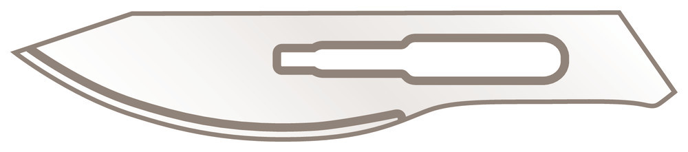 Scalpel blades, type 24, for scalpel CE18.1, 10 unit(s)