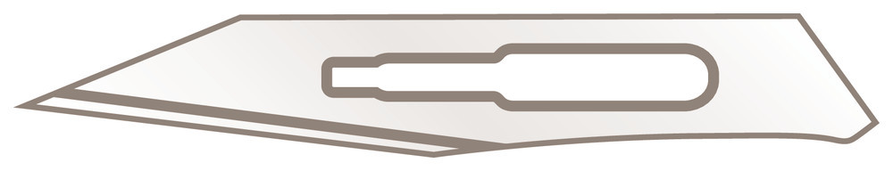 Scalpel blades, type 25, for scalpel CE18.1, 10 unit(s)