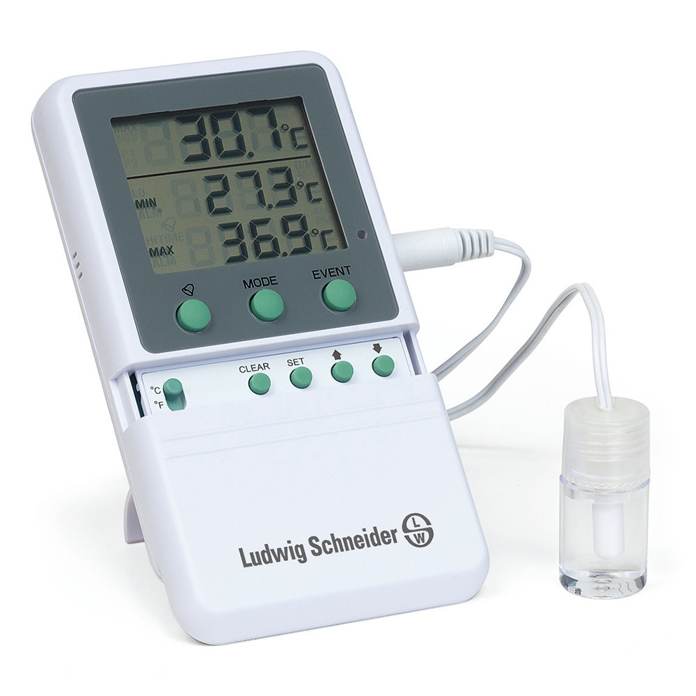 Thermometer with factory certificate, Meas. range -50 to +70 °C / +-0,3 °C — Carl Roth, cod HAN2.1