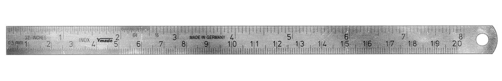 Rule, L 167 mm, meas. range 150 mm, 6 inch., 1 unit(s)