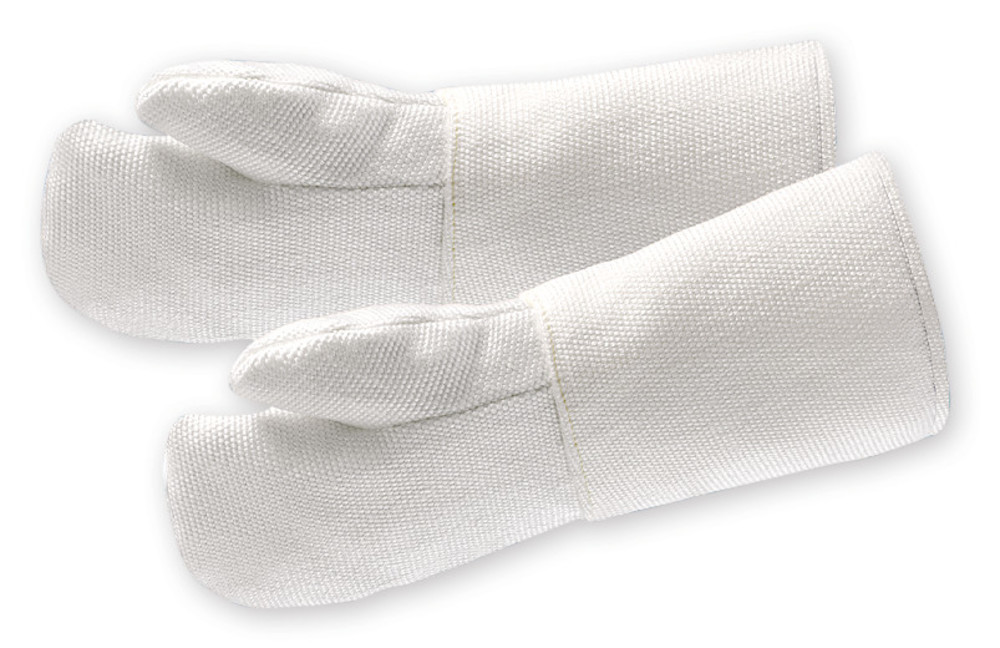 Heat protection gloves, size 12, max. 1100 °C, silicate fabric, 1 pair