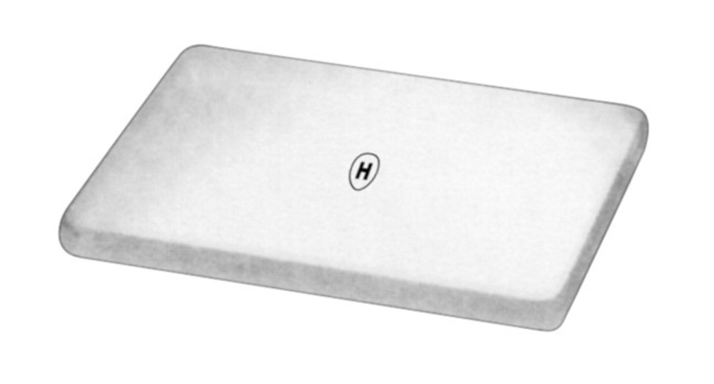 Preparation surface,, Glass plate, L 95 x W 70 x H 6 mm, 1 unit(s)