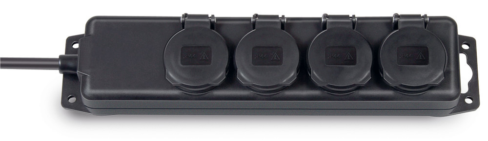 Socket strips, 4-way, IP 44, W 410 x D 100 x H 50 mm, 1 unit(s)