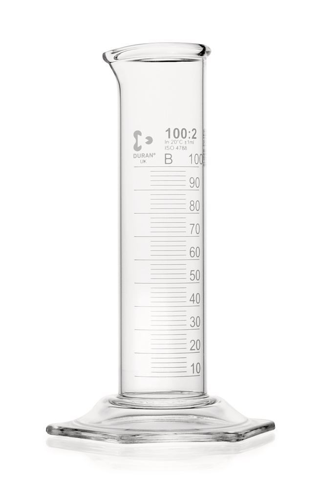 DURAN® Super Duty measuring cylinders, 100 ml, class B, 2 unit(s) — Carl Roth, cod HKL1.1