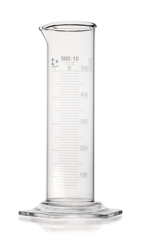 DURAN® Super Duty measuring cylinders, 500 ml, class B, 2 unit(s) — Carl Roth, cod HKL3.1