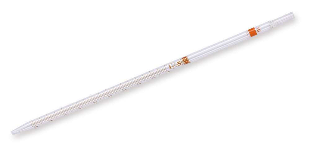 Graduated pipettes,wide open., AR-GLAS®, brown graduated, L360 mm, volume 1 ml