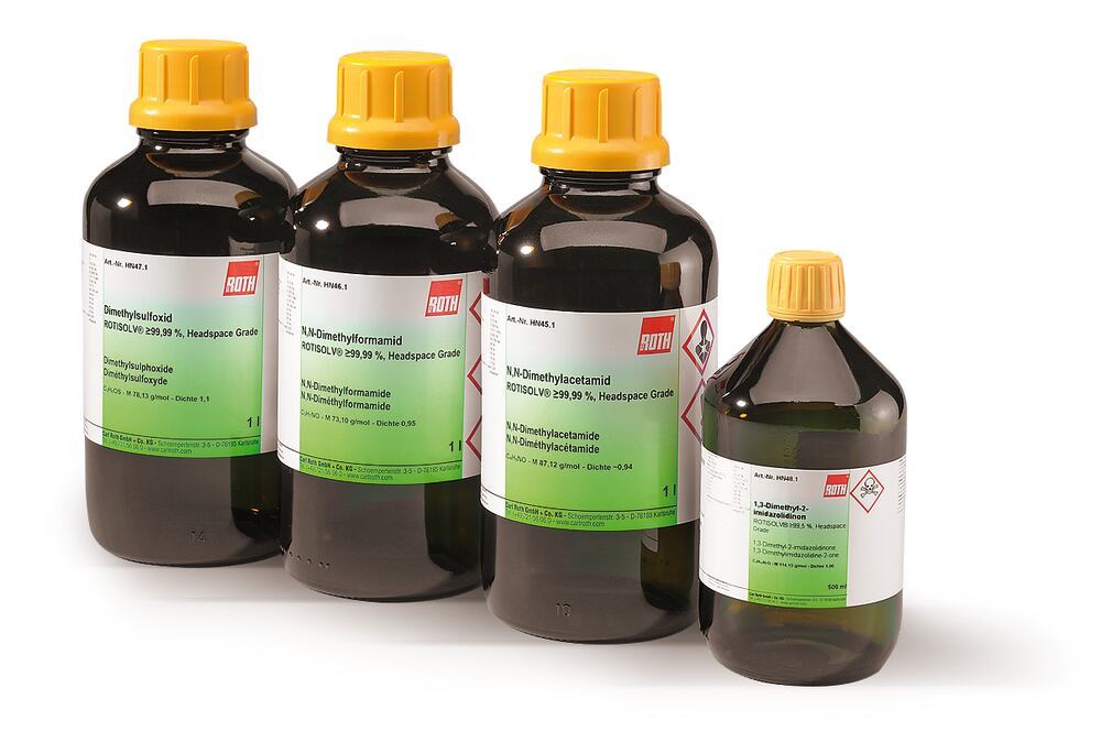 N,N-Dimethylacetamide ROTISOLV®, min. 99,99 %, Headspace Grade, 1 l, glass — Carl Roth, cod HN45.1