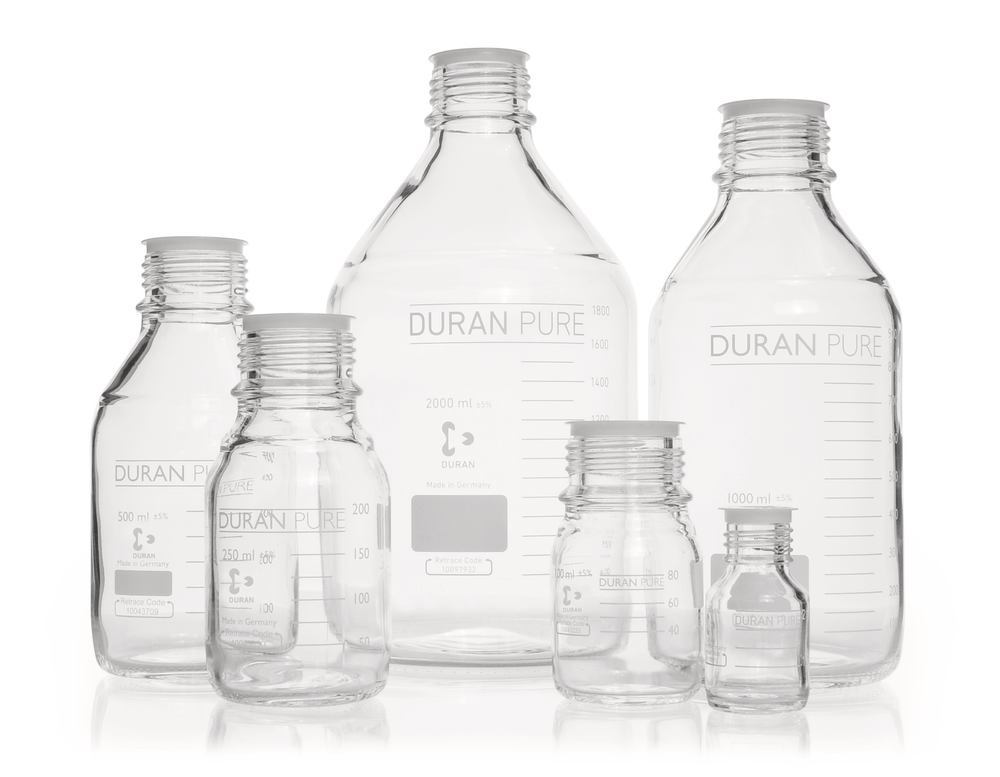 DURAN® PURE screw top bottles, 25 ml, clear glass, 10 unit(s)